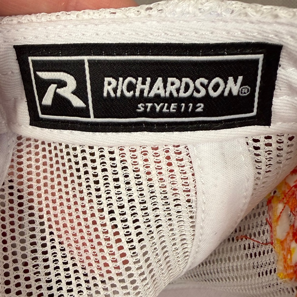 Richardson 112 Trucker Hat S&B Texas Patch Bryan Mound Orange White Snapback Cap - Picture 11 of 13